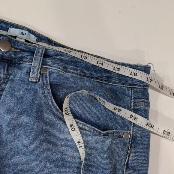 BP High Rise Straight Leg Jeans Medium Light Wash size 14 - Picture 6 of 9